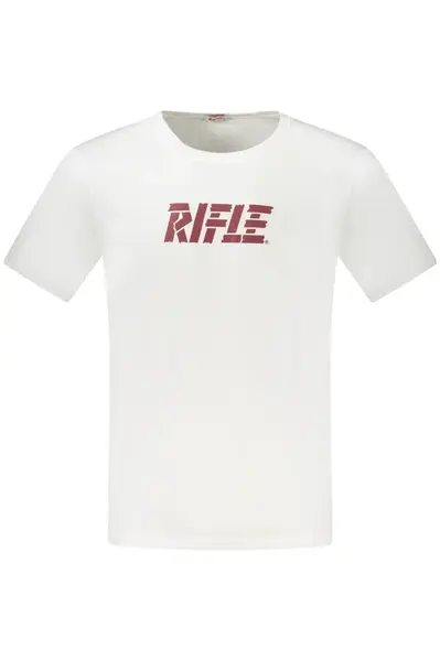 Bílé pánské triko RIFLE s krátkým rukávem