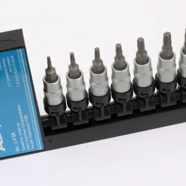 Zástrčné hlavice TORX 1/4", T8 - T40, sada 8 ks - ASTA