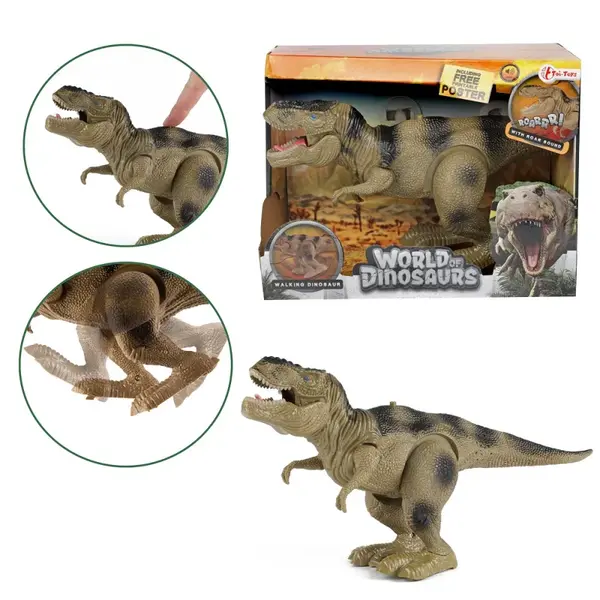 Dino -T-rex- chôdza so zvukom- SVET DINOSAUROV -Toi Toys
