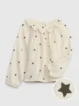 Krémová dievčenská vzorovaná halenka GAP
