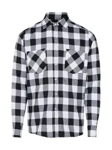 Urban Classics Košeľa  čierna / biela