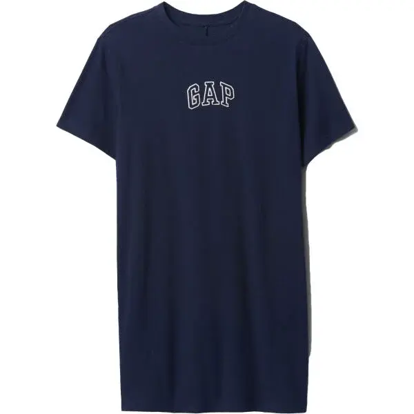 GAP V-FRCH LOGO Dámske šaty, tmavo modrá, veľkosť