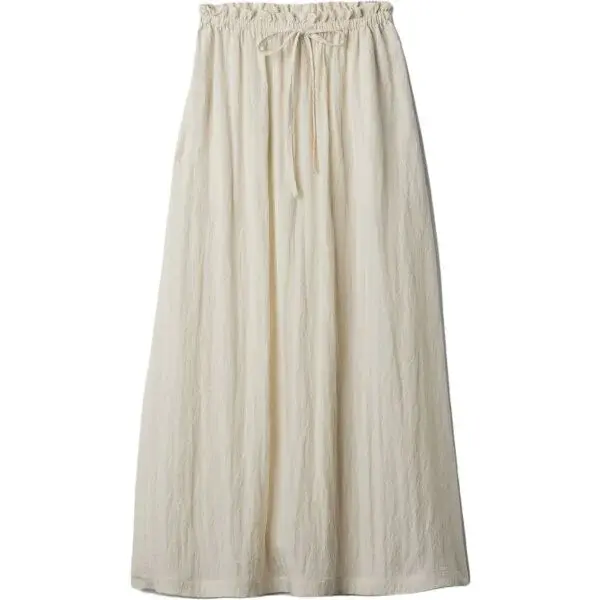 GAP PAPERBAG Dámská sukně, béžová, velikost