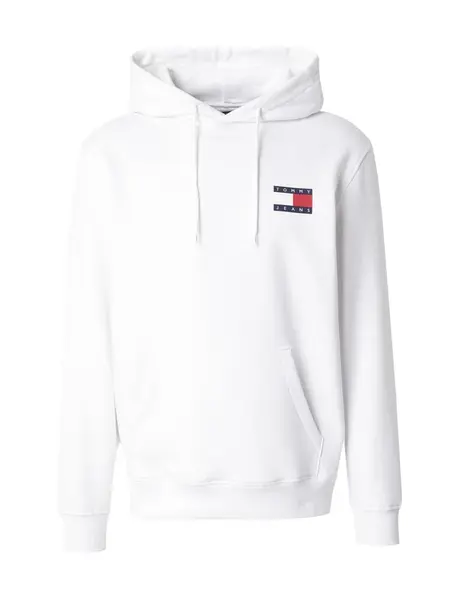 Tommy Jeans Mikina 'ESSENTIAL'  námornícka modrá / červená / biela