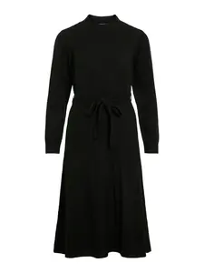 VILA Pletené šaty 'VITRINE'  čierna