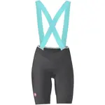 Castelli PRIMA 2 DT BIBSHORT Dámske cyklistické nohavice, tmavo sivá, veľkosť