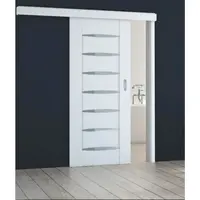 Posuvný systém na stenu Naturel pre dvere 80cm biely POSUVNSBLAK80