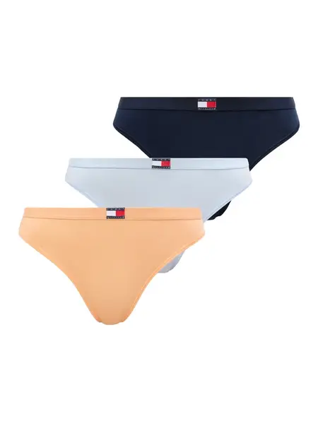Tommy Hilfiger Underwear Tangá 'Heritage'  námornícka modrá / svetlomodrá / pastelovo oranžová