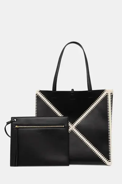 Kabelka Nanushka THEORIGAMITOTELARGE černá barva, NW23CRBG02899