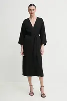 Šaty ISABELLE BLANCHE černá barva, midi, IS25SS-A120-T011