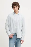 Bavlněná košile Marc O'Polo modrá barva, relaxed, s italským límcem, 5000005910