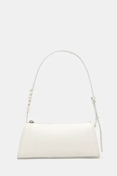 Kožená kabelka Dkny béžová barva, R513DG57