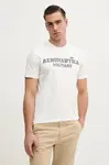Bavlněné tričko Aeronautica Militare bílá barva, s potiskem, TS2407J677