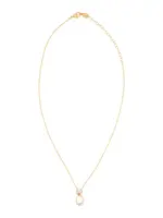 Swarovski Retiazka  zlatá / orgovánová / biela