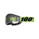 Dětské motokrosové brýle 100% Accuri 2 Junior fluo zelená, čiré plexi