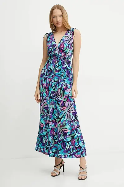 Šaty Morgan RCALVI zelená barva, maxi, RCALVI