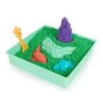 Kinetic sand krabice tekutého písku s podložkou zelená
