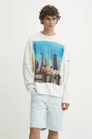 Bavlněné tričko s dlouhým rukávem HUGO