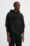 HUGO  mikina s kapucňou pánska bavlnená Ditchle