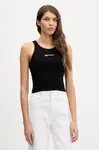 Karl Lagerfeld Jeans crop top dámský s bavlnou