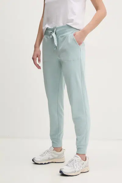 Tepláky Dkny dámské, tyrkysová barva, hladké, DP5P3496