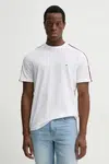 Bavlněné tričko Tommy Hilfiger bílá barva, MW0MW38632