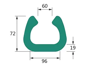10 ks - Pěnový polyetylén Profil  U FIX 100 (1ks=2bm)