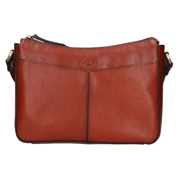 Kožená dámska crosbody kabelka Katana Belinda - hnedá