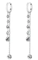 Brosway Třpytivé dlouhé náušnice s krystaly Symphonia BYM87