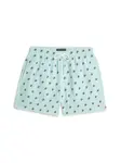 Tommy Hilfiger Underwear Plavecké šortky 'ITHACA'  námornícka modrá / mätová / biela