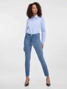 Světle modré dámské skinny fit džíny ORSAY - Dámské