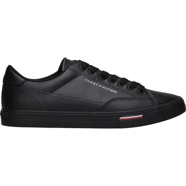 Tommy Hilfiger VULC CORE RWB LONG LACE LTH Pánske voľnočasové tenisky, čierna, veľkosť