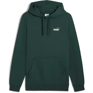 Puma ESSENTIALS 2 COLOR SMALL NO 1 LOGO HOODIE Pánská mikina, tmavě zelená, velikost