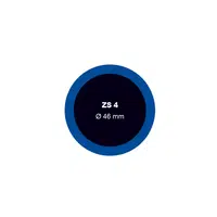 Záplata ZS MINI na opravu duší průměr 30 mm - 1 kus - Ferdus 1.03 Varianta: ZS 4 na opravu duší průměr 46 mm. 1 ks