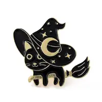 Witch Cat Enamel Pin