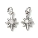 Brass Micro Pave Cubic Zirconia Pendants