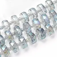 Electroplat Glass Beads Strands