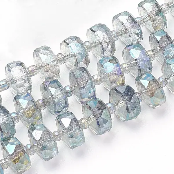 Electroplat Glass Beads Strands