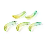 Transparent Glass Banana Pendants