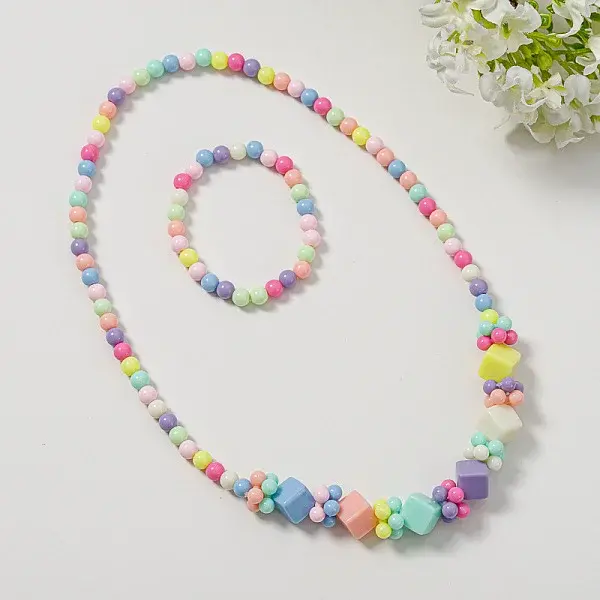 Plastic Beaded Necklaces & Beaded Bracelets