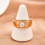 304 Stainless Steel Micro Pave Cubic Zirconia Finger Rings