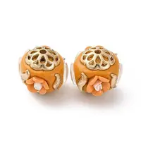 Handmade Resin Indonesia Round Beads
