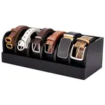 Bamboo Belt Organizer Holder with 6 Compartments