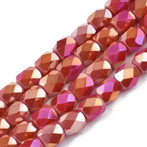 Electroplate Glass Beads Strands