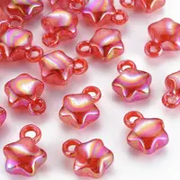 Transparent Crackle Acrylic Pendants