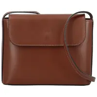 Dámská kožená crossbody kabelka hnědá - Delami Vera Pelle Walli