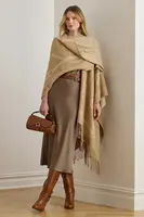 Pončo s prímesou vlny Lauren Ralph Lauren