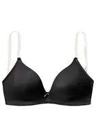 LASCANA Podprsenka  svetlofialová / čierna