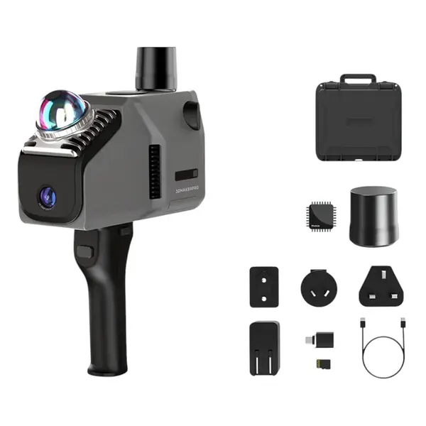 3DMakerpro Eagle LiDAR 3D Scanner 2cm Accuracy at 10M Distance 8K Ultra Imaging Up to 140m Range 3.5-inch Screen