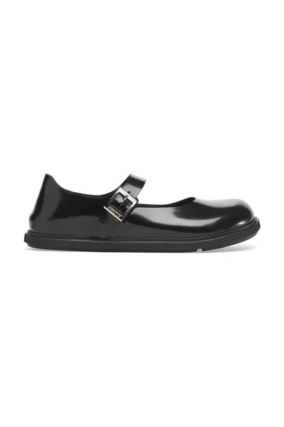 Kožené baleríny Birkenstock Mantova Droplet Buckle černá barva, 1030140